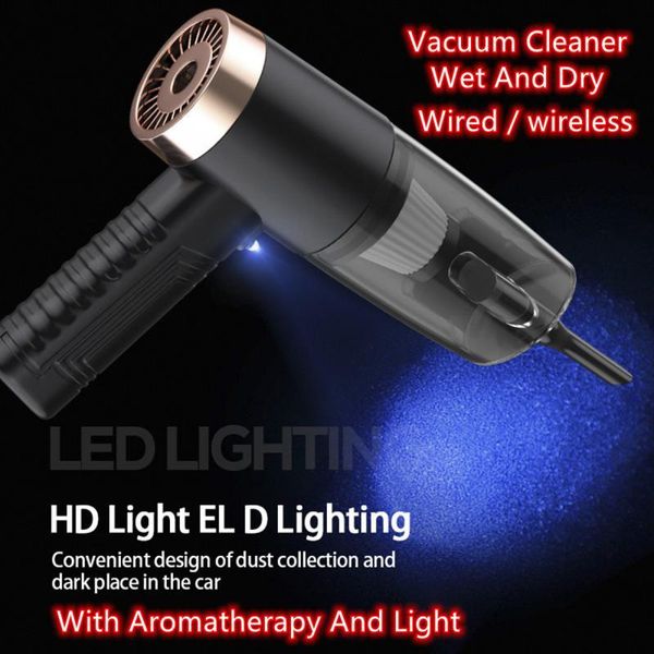 

handheld vacuum cleaner wet and dry with light portable mini car novel for home