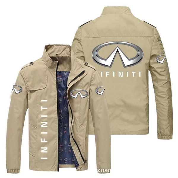 

men's jackets fashion men sweatshirt infiniti logo work clothes advertising shirt custom printing casual stitching sports winter sweate, Black;brown