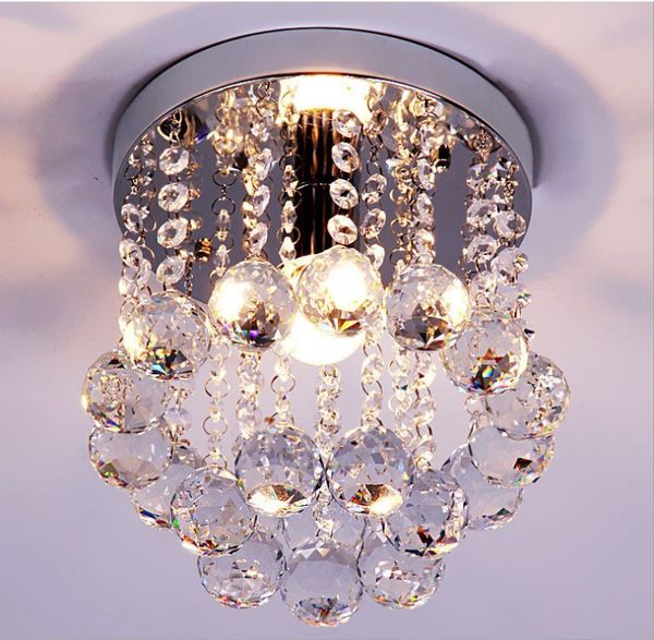 Lustre moderno LED bola de cristal candelabro E27 / 26 candelabros luminária pingente iluminação