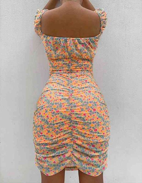 

fashion short sleeve floral womens dresses print vestidos stylish party daily wear summer slim fit sundress, Black;gray