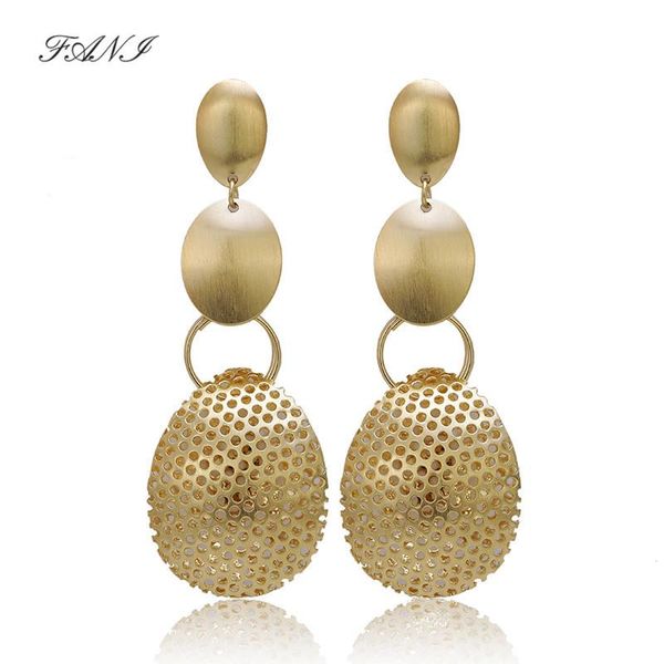 

fani brand long drop dangle earrings fashion jewelry 2021 women's copper geometric for party wedding daily wear & chandelier, Silver