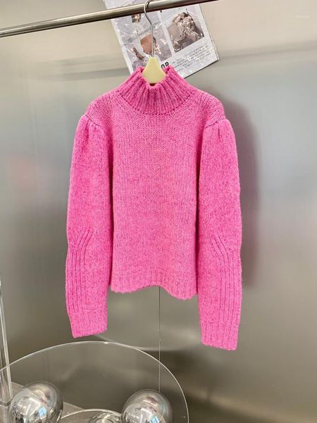 

women's sweaters 2021 women fashion long sleeve loose high neck knitted cardigan 0917, White;black