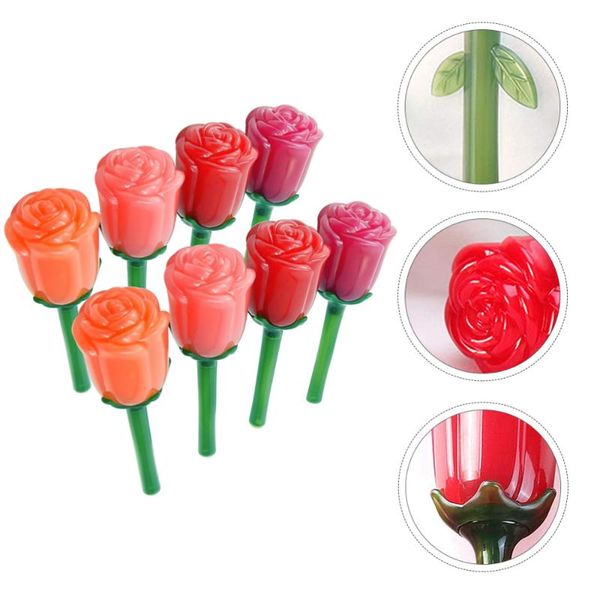 

5ml rose shape lip glazes empty tube elegant lipstick gloss bottle storage bottles & jars