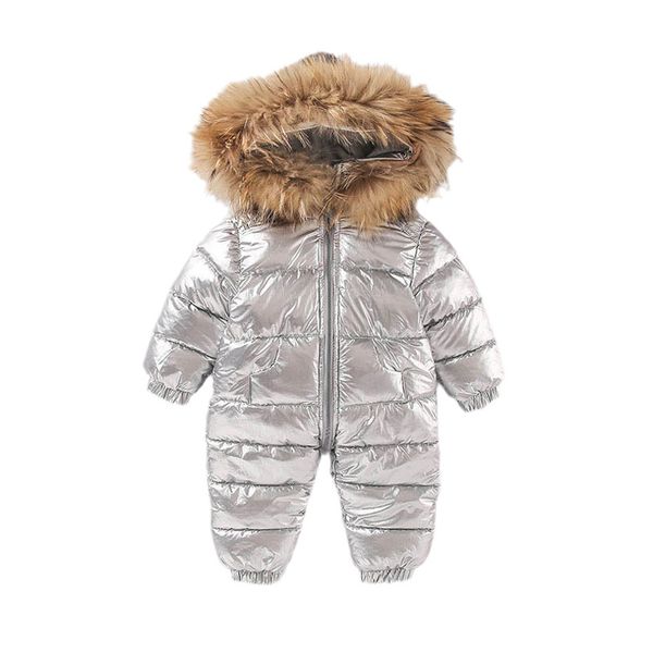 

baby rompers winter newborn down coat bodysuits infant babies clothes girls boys jumpsuit hooded one piece clothing toddler outwear warm rom, Blue