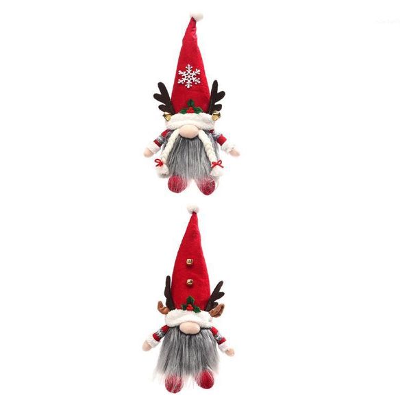 

christmas decorations 2pcs glowing faceless doll festival adornment