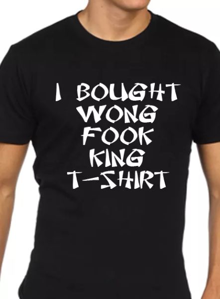 

hommes drÃ´le t-shirt i achetÃ© wong kaki fook king t-shirt cadeau, White;black