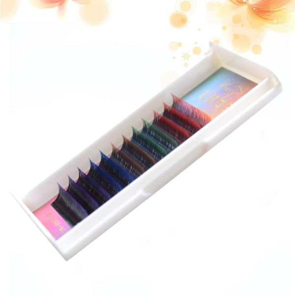 

false eyelashes 1 set of colorful fake curly art extension makeup eyelash