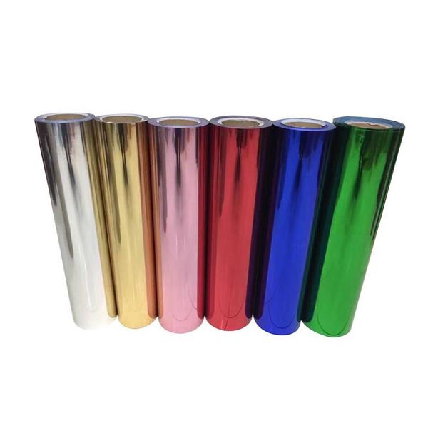 

window stickers 25cmx25cm(10"x10") rich color metallic pet laser heat transfer press machine iron on htv mirror film diy t-shirt