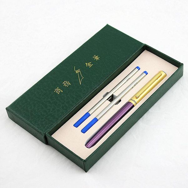 

gel pens luxury metal roller ball pen with 0.5mm blue ink refill ballpoint signature for christmas gift