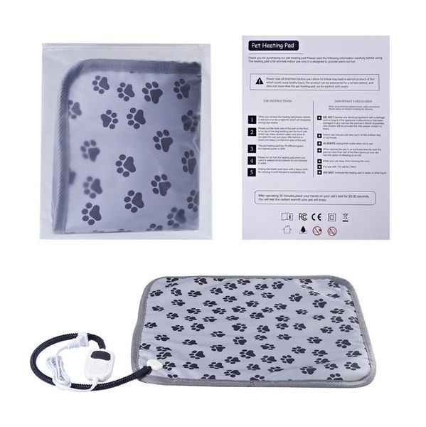 

cat beds & furniture adjustable heating pad for dog puppy power-off protection pet electric warm mat bed waterproof bite-resistant wire