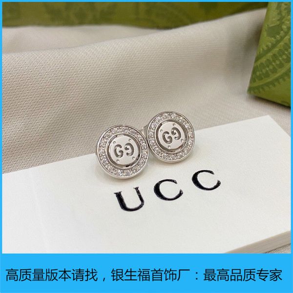 

edging diamond 925 silver fashion beauty trend men and women lovers same exotic style temperament earrings