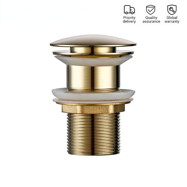 

other bath & toilet supplies dilusi polished gold basin sink drainer corrosion resistant easy to clean up button round hole bathroom el