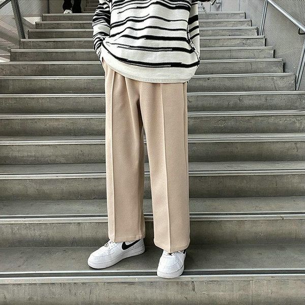 

men's pants streetwear thick fleece nice black wide leg casual fashion loose jogger sweatpants korean woman trousers m-5xl