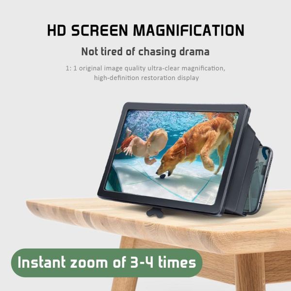 

cell phone mounts & holders 1pc universal mobile screen magnifier 3d magnifying glass video projector bracket deskholder stand