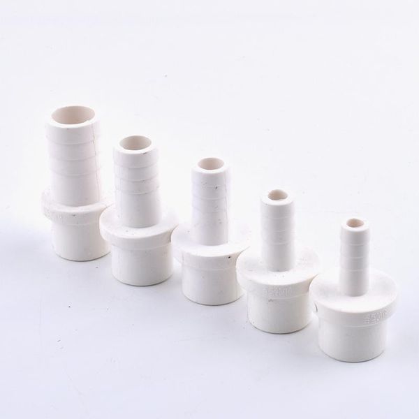 

watering equipments 5-20pcs 20mm 25mm to 5/8/10/12/14/16/18/20mm white pvc hose connector garden irrigation fittings hard tube plastic pagod
