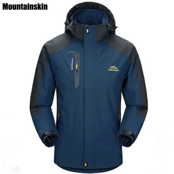 

mountainskin 5xl men's jackets waterproof spring hooded coats men women outerwear army solid casual brand male clothing,sa153 y1122, Black;brown