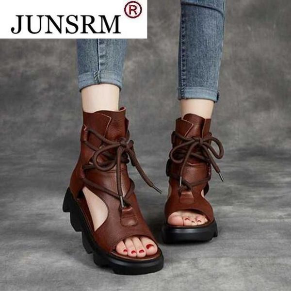 

sandals design fashion women summer shoes 2022 open toe genuine pu leather back zipper wedges platform casual, Black
