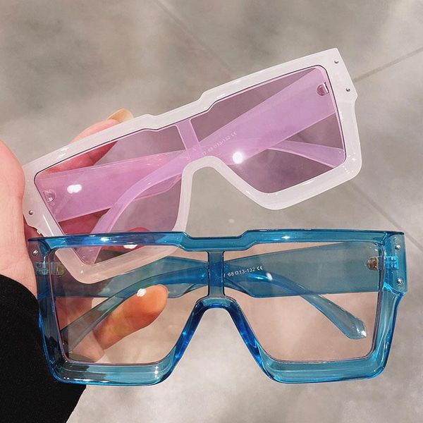 

sunglasses fashion square women big frame design vintage sun glasses female oversized outdoor, White;black