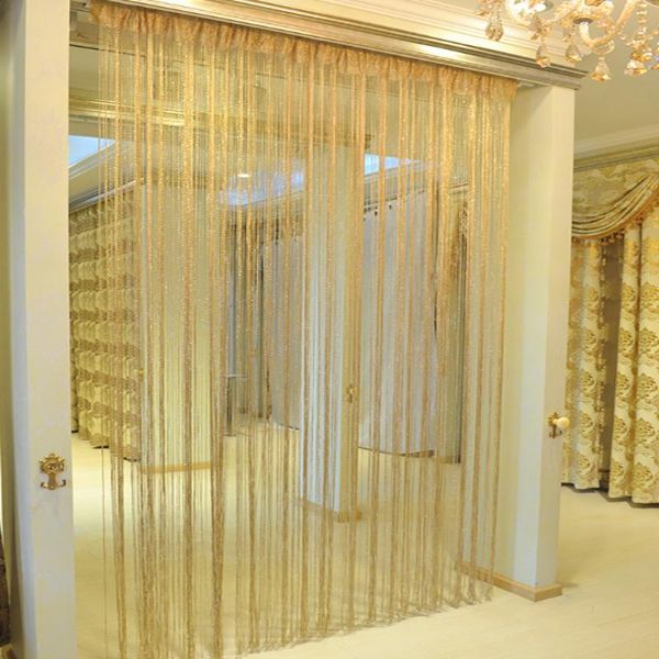 

string curtains patio net fringe for door screen windows divider blind valance home living room wedding decor 200x50cm curtain & drapes