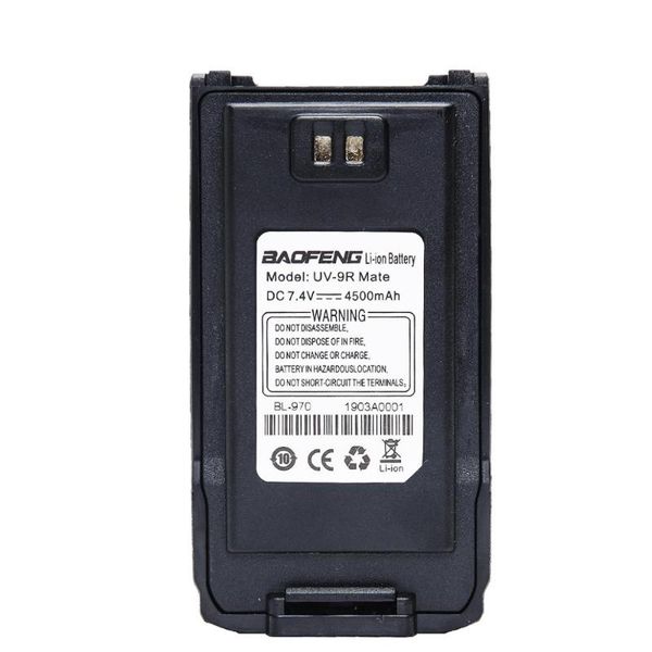

walkie talkie original baofeng uv-9r mate 4500mah spare battery for waterproof two way radio