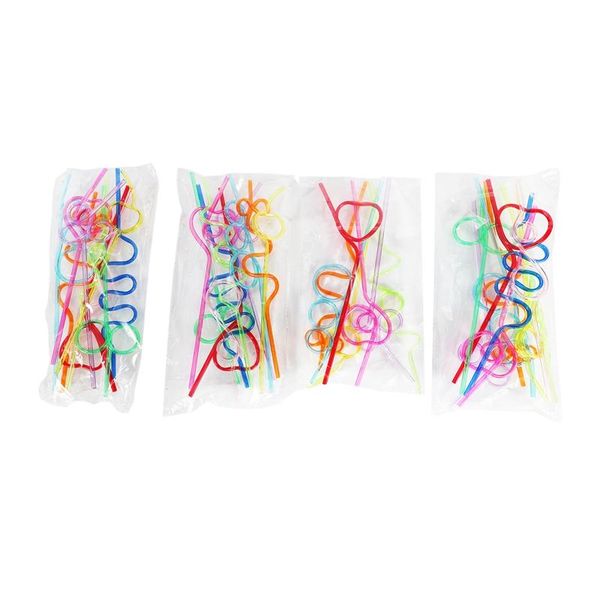 

drinking straws children's curly party straws, crazy straw curling novel for bag fillings, 36 pieces