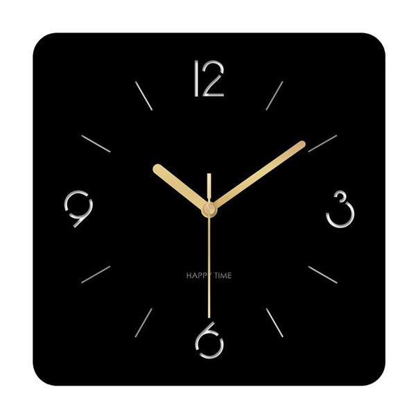 

wall clocks nordic modern design clock simple silent square decoration creative bedroom black living room