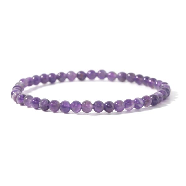 

4mm mini purple beads bracele energy bracelets tiny bracelet natural stone statement bracelet charm beaded couples bracelets, Black
