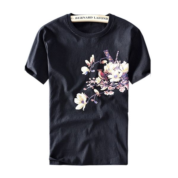 

graphic t shirts summer print t-shirt men fashion cotton linen brand clothing tee 210601, White;black