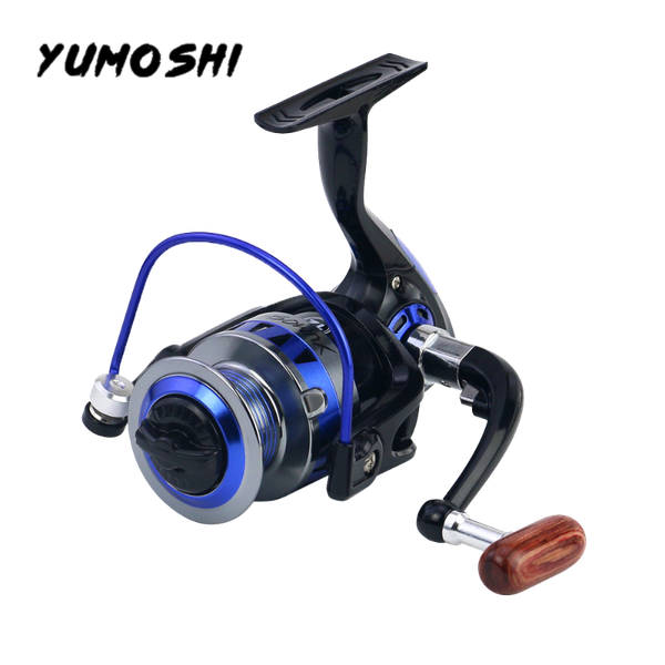 

winter fishing tackle yumoshi kp all metal spool 5.2:1 gear ratio spinning carp reels for saltwater baitcasting
