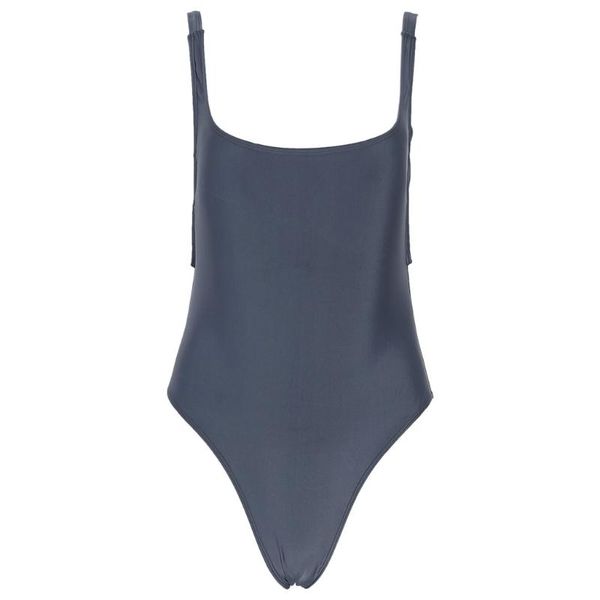 

women push up one-piece backless solid retro triangle swimsuit swimwear suits