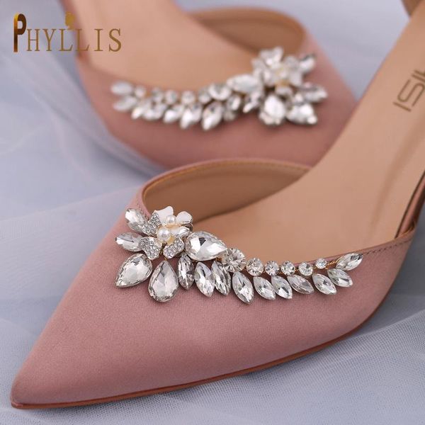 2pcs Shiny Afinestone Fashion Shoe Clips Bridal Wedding Swee Accessories Accessories Lasters для насосов волосы Barrettes