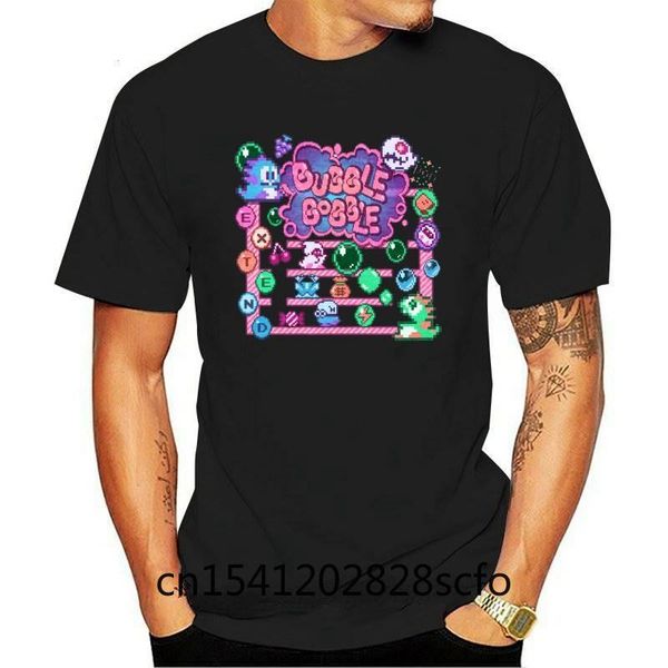 

men's t-shirts cotton bobble bubble retrogaming nes arcade game nostalgia t shirt unique design for man t-shirt crewneck men/woman tshi, White;black