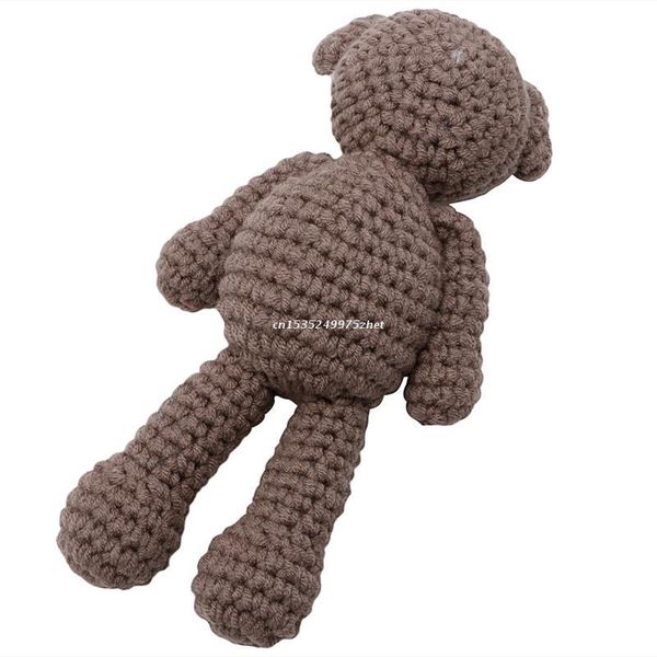 

caps & hats born baby girl boy pography prop po crochet knit costume bear +hat set dropship, Yellow