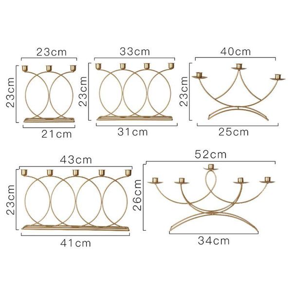 

candle holders g32a nordic style 3d candlestick metal holder wedding centerpiece candelabra dinner home decor
