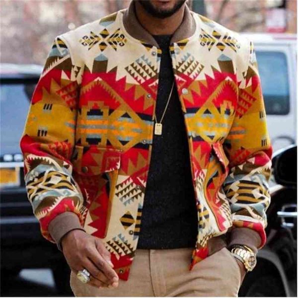 

2021 tweed print men's jacket, Black