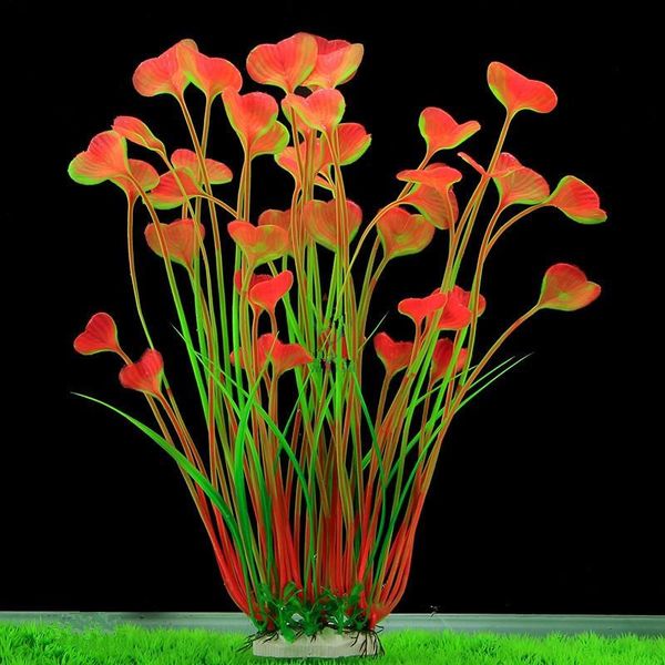 

decorative flowers & wreaths diy artificial grass decorations water aquarium plants 40cm fish tank landscape decoration ornaments
