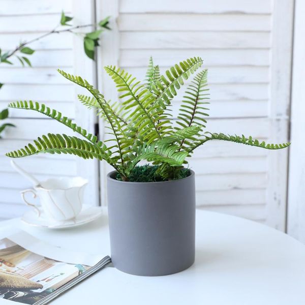 

decorative flowers & wreaths artificial plants ferns green tropical leaves fake plant wedding home decoration outdoor decorations for garden