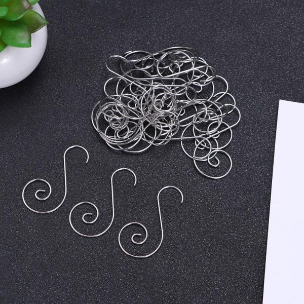 

hooks & rails 150pcs ornament shape stainless steel wall hangers for christmas gift hanging silver