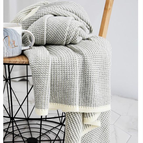 

blankets nordic knitted throw thread blanket on the bed sofa plaid travel tv nap soft towel tapestry
