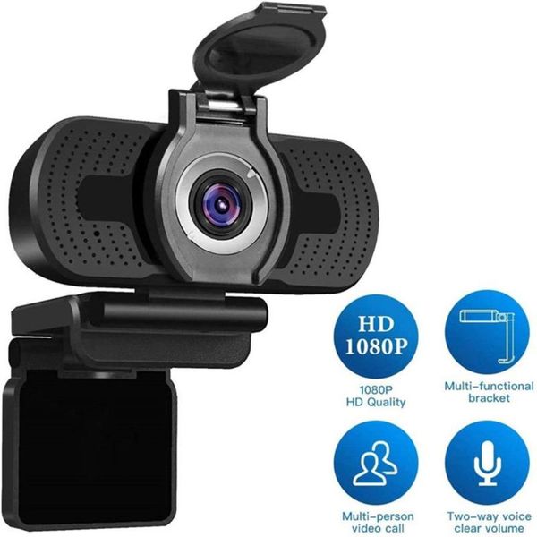 

webcams webcame 1080p full 4k 30fps wide angle usb webcam with privacy cover mic web cam for computer pc conference camera