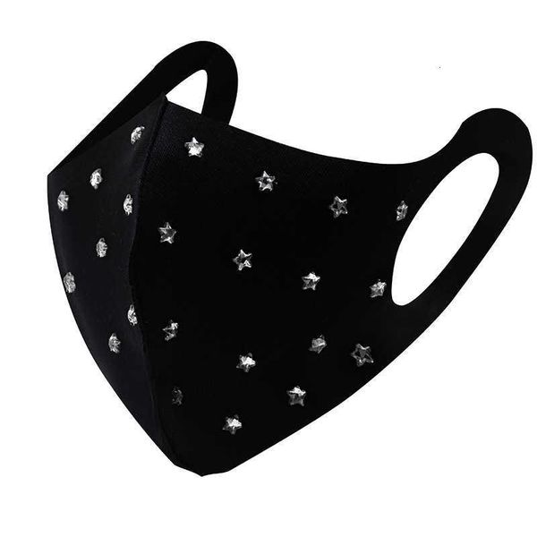 

winter warm and dustproof black ear type water drill with washable mask