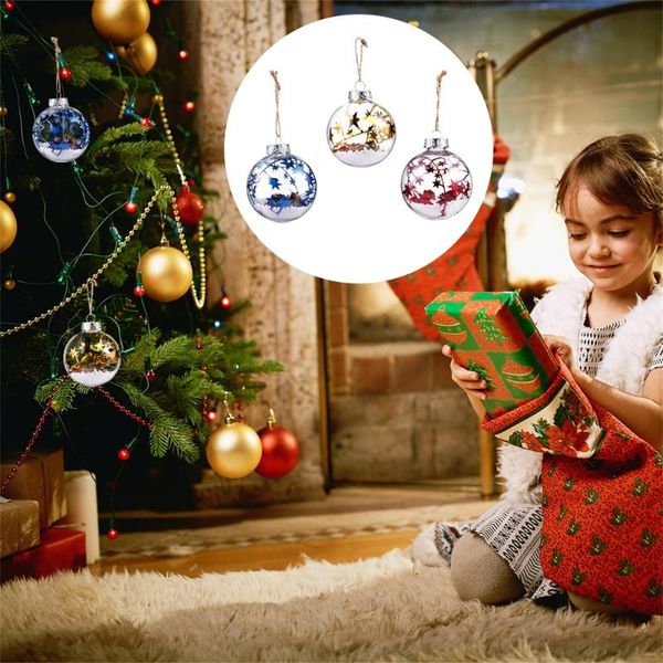 

party decoration 3pcs fashion christmas tree hanging pendant plastic ball decor prop