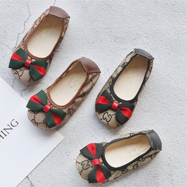 

girls' canvas soft soled baby walking korean big bow princess shoes spring new, Black;red
