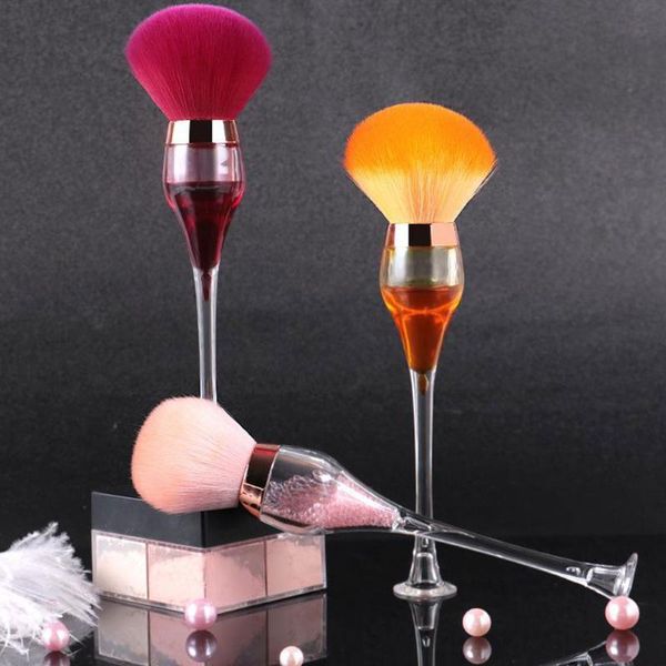 

makeup brushes 1pc professional natural hair pink orange red wine female make up brush tool soft beauty high quality
