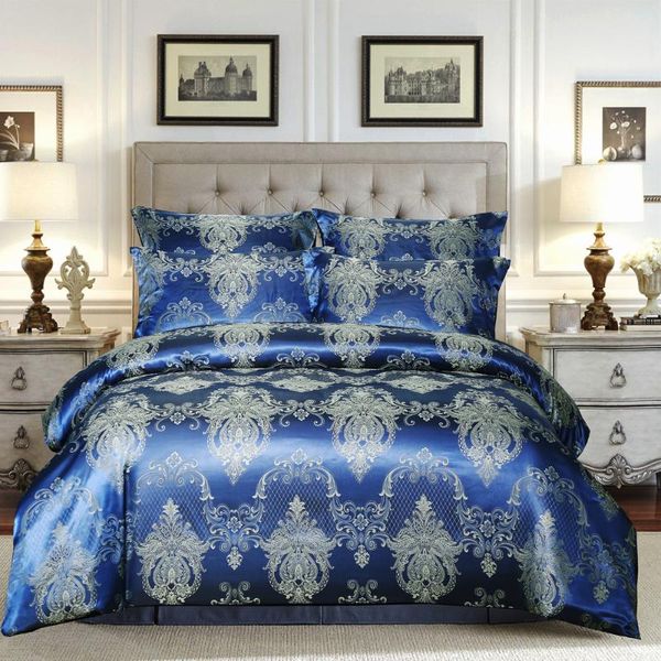 

bedding sets luxury set jacquard weave duvet cover euro bed for double home textile bedroom comforter with pillowcases 260x230cm