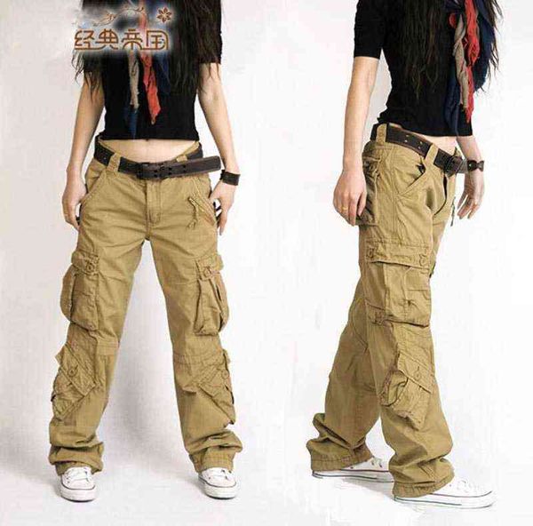 Moda stile autunno-estate hip hop pantaloni allentati jeans largy merci per le donne ragazze 211124