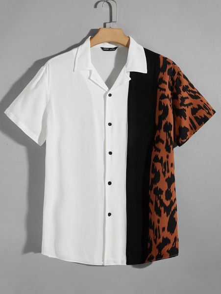 

men graphic print shirt y4et#, White;black