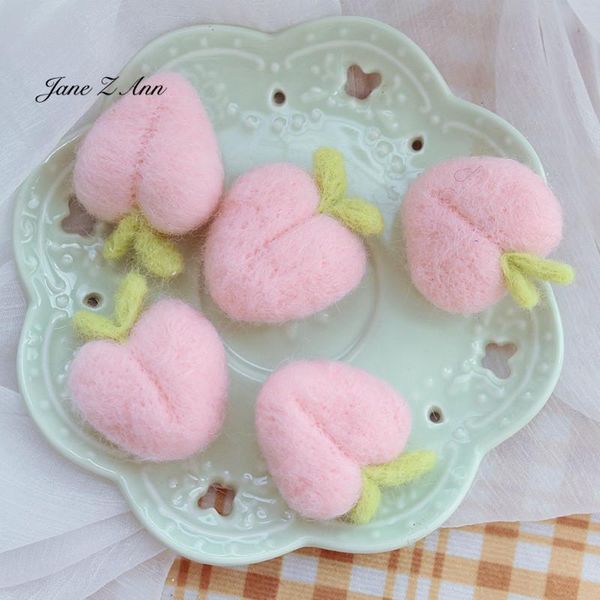 

hair accessories handamde wool felt peach born baby po props studio shooting, Slivery;white
