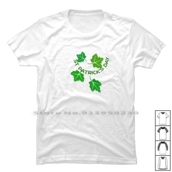 

men's t-shirts green 4 t shirt 100% cotton patrick trick tri ick st, White;black