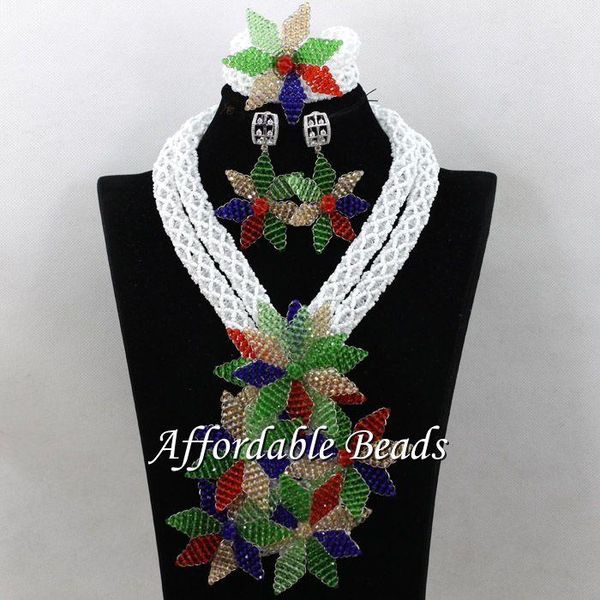

earrings & necklace african fashion jewelry set charming costume sets rare item heb062, Silver